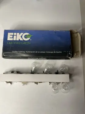 3157-8b Eiko 3157 Certified Green Miniature Lamps Partial Box Of 5 3157-8b Eiko 3157 Certified Green Miniature Lamps Partial Box Of 5