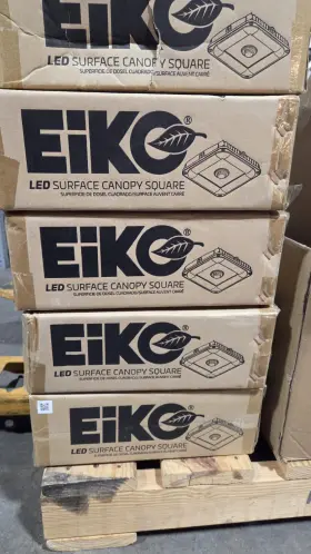 Eiko Scs/ps60/840/ud/w Led Surface Canopy Square Light 12591