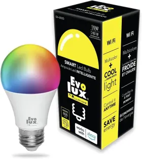 Ea9000 Evolux Lloyds 9w A19 Smart Wifi Led Bulb Open Box