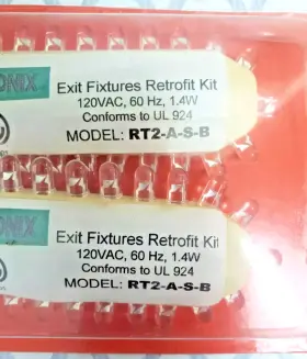 Rt2-a-s-b Exitronix Led Exit Fixtures Retrofit Kit 1.4w 102vac Red #2