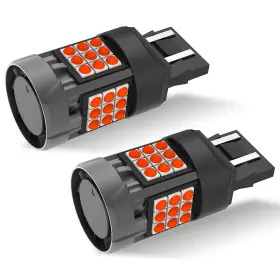 Faxcars 7443-r 7440 Led Brake Light Bulb Red For Ram 1500 2500 3500 4500 5500 2020-2024 2025