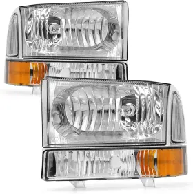Fb 313052424480 For 1999 2000 2001 2002 2003 2004 F250 F350 F450 F550 Headlight Assembly Compati