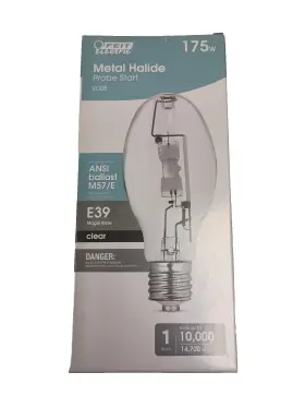 Ed28 Feit 017801970128 175w Clear Metal Halide High Intensity Discharge E39 Mogul Base Bulb