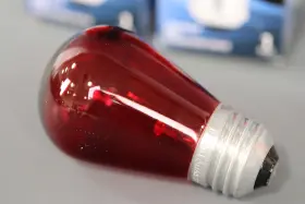 Feit Electric 017801020779 Light Bulbs 11w 130v Standard Base - Red Pack Of 2