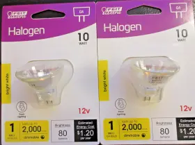 Feit Electric 017801772074 10-watt G4 Halogen Bulb Clear Track Lighting 2 Bulbs