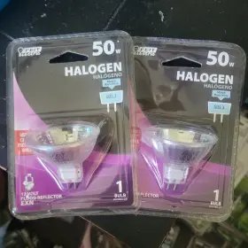 Feit Electric 017801775501 2 50 Watt Halogen 120v Flood Reflector Bulb G8 Base New Sealed