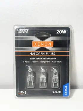 Bpxn20 Feit Electric Bpxn20/g8/3 Xenon Halogen Bulbs 20w 120v G8 Base 3-pack