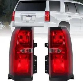 Fione F-15xfltah-tl-pa Tail Lights Compatible With Chevrolet Tahoe Suburban 2015-2020 Red Lens