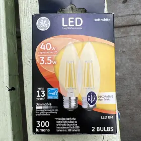 23179 G E Lighting Ge Decorative Led Light Bulbs Soft White Clear Dimmable 300