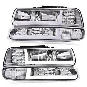 02hla4531bww-nfba G-plus Led Headlights Fit Chevy Silverado 1999-2002/fit Tahoe Suburban 1500 2