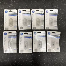 Ge 043168167598 Lighting 16759 75 Watt 120v Linear Quartz Halogen G9 T4 Light Bulb - Lot Of 8