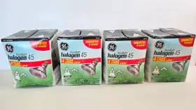 Ge 043168207584 Lot Of 4 Floodlight Halogen 45 Item 20758 520 Lumens Outdoor - New