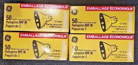 Ge 043168420983 Lot Of 4 Value Pack Mr 16 Halogen 3 12 Volt 50 W Flood Light- Bulbs #3