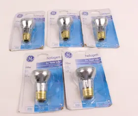 Ge 043168475785 G.e. Halogen Par 16 60w Flood Light 650 Lumens Medium Base Lot Of 5 New