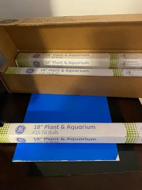 Ge 043168496018 New Box Of 6 Fluorescent T8 F15 15 Watt 18 Inch Plant And Aquarium Bulbs
