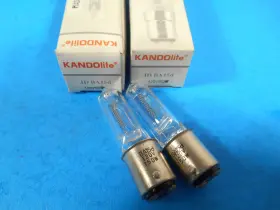 15ba15d Ge Lot Of 2 Kandolite 120v 150w Lamp Bulbs Jd Ba15d New