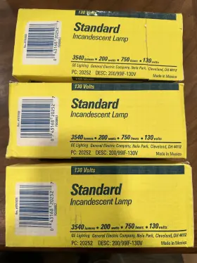 If-130v Ge 200/if-130v Lot Of 3 Incandescent Lamp 20252