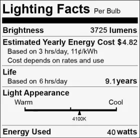 22662 Ge Case Of 4 Lighting 40-watt 3725-lumen T8 Light Bulb 4100k Color #3