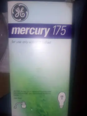 26440 Ge Mercury 175 Light Bulb Ed28 Clear For H39 Ballast Mpn