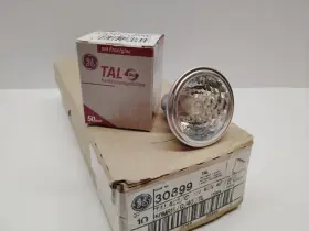 Ge 30899 Mr16/q/40 /tl 50w Tal422/c 12v Gu7 Twist Lock - Case Of 10 Boxed Lamps Nos