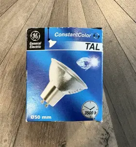 30901 Ge Constantcolor Tal Mr16 Gu7 12v 50w 10 Spot Bulbs Lot Of 2 Nos