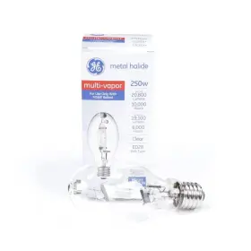 41826 Ge 250w Light Bulb Ed28 M58/e Ballast Multi-vapor Metal Halide Clear