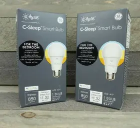 44303 Ge 2 Pack C By C-sleep A19 Led Smart Bulb - 60-watt Eq Bluetooth New Sealed