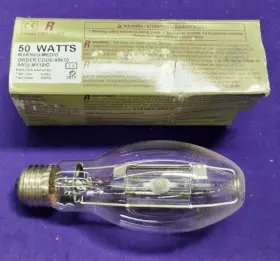 Mxr50 Ge 45670 Mxr50/u/med/o 50 Watt Ed17 Pulse Start Multi-vapor Metal Halide - Nos