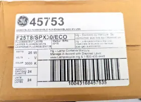 45753 Ge 24 36 Inch 25-watt T8 G13 2150 Lumen 3000k 20 000 Hours 86 Cri C9tp