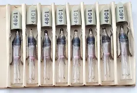 48c1 Ge Lot Of 8 General Electric Vintage Miniature Lamps 48 Volt Telephone #2