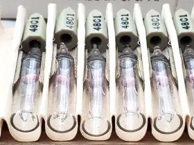 48c1 Ge Lot Of 8 General Electric Vintage Miniature Lamps 48 Volt Telephone #3