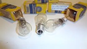6s6-155 Ge Lamps No. 6s6/155 Lot Of 5 155 Volts 6 Watt Screw Base New Old Stock
