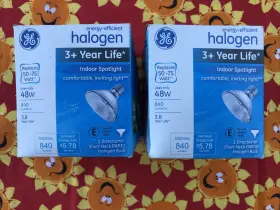 76127 Ge 2 New Halogen 48w Indoor Spotlight 1 Directional Par 30 Short Neck 840 Lumens