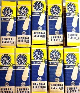 Fg828-x Ge 828-x Lot 10 Vintage Bulb Lamp Light 15w 120v 7 Other Blubs See Pictures