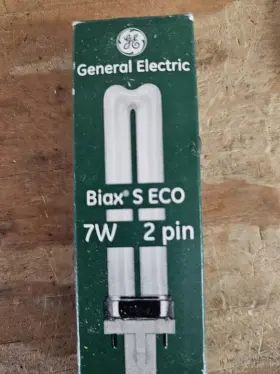 Cg71bx1 Ge 9623308/cg71bx1 9 Nine Biax S Eco 7w 2 Pin Compact Fluorescent Lamps #2