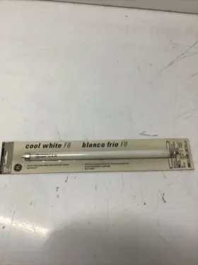 R-579 Ge 98112 12 Inch 305mm Fluorescent Tube Bulb F8 Cool White 400 Lumens 8 Watts