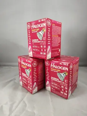 Cg201fl252-gt Ge Halogen Narrow Flood Light Bulb 25 50w 570v Pack Of 3 #3