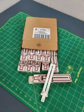 Spx35 Ge F9bx/spx35/835 Lot Of 10 - Biax S Compact Fluorescent Lamp Bulb 9 Watts G23 Spx35 Ge F9bx/spx35/835 Lot Of 10 - Biax S Compact Fluorescent Lamp Bulb 9 Watts G23