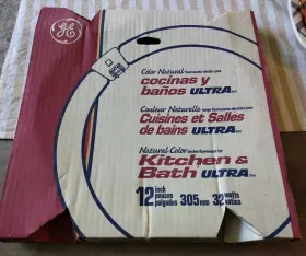 Fc12t9 Ge Fc12t9/kb 32 Watt 12 Inch Circline Kitchen And Bath Fluorescent Lamp Natural Color New