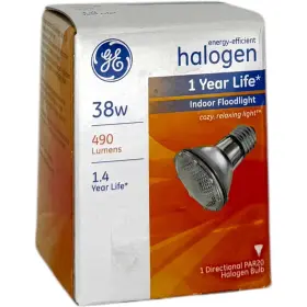 69163 Ge Lighting Par20 38w Indoor Floodlight Bulb 490 Lumens Bright Box Damaged