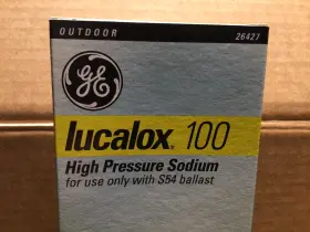 Ge Lu100/cp New Genuine Lucalox 100 High Pressure Sodium Bulb 26427