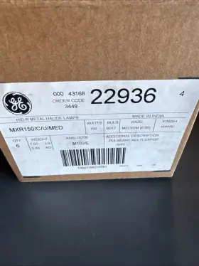 Mxr150 Ge Mxr150/c/u/med Multi Vapor Metal Halide Bulb Lamp 150 Watt Bd17 E26 Lot Of 6 #3