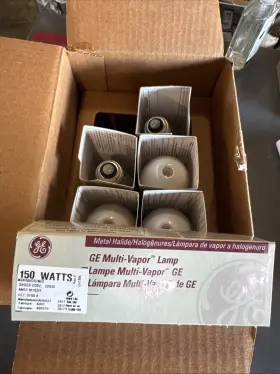 Mxr150 Ge Mxr150/c/u/med Multi Vapor Metal Halide Bulb Lamp 150 Watt Bd17 E26 Lot Of 6