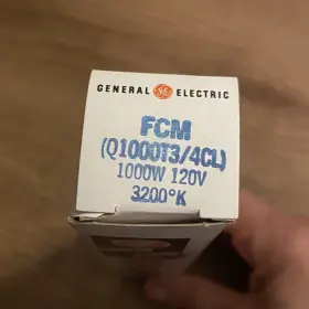 Q1000t3 Ge Q750t7 Vintage Stage/studio Quartzline Lamp Bulb Fcm Q1000t3/4cl/120v/1000w New Nos #2