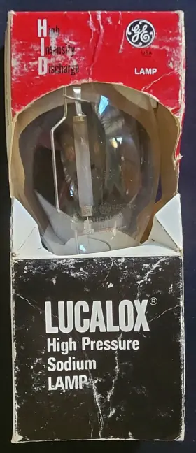 Ge S54sb-100 Lucalox High Pressure Sodium Lamp Lu100 Light Bulb 100 Watt Ballast Type S54