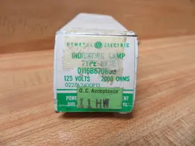 0165a7844p0003 General Electric 0116b6708 G3 Ge Indicating Lamp With Green Lens #2