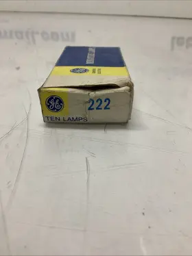 R-795 General Electric Ge222 Miniature Lamps 10 Per Box 5 Missing R-795 General Electric Ge222 Miniature Lamps 10 Per Box 5 Missing