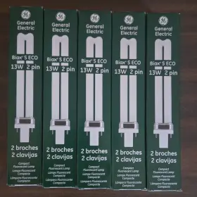P938-8817e2cl General Electric Biax S Eco 13w 2 Pin Compact Fluorescent Lamp Lot Of 10