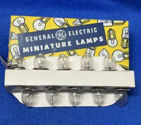 Pr-20 General Electric Vintage Miniature Lamps Lot Of 10