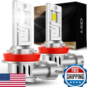 B0fpdg2k1t Gleamflex H11/h8 Led Fog Light Bulb 30000lm Brightness H16/h9/h8/h11